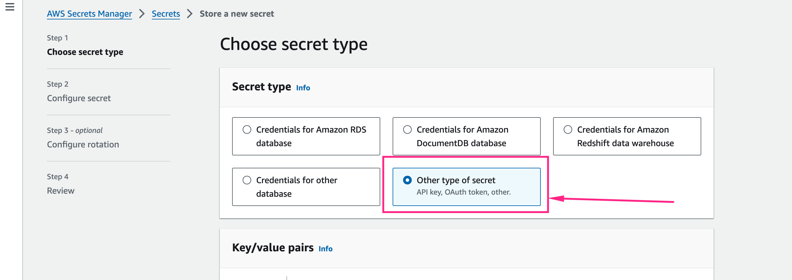 AWS Secret Manager