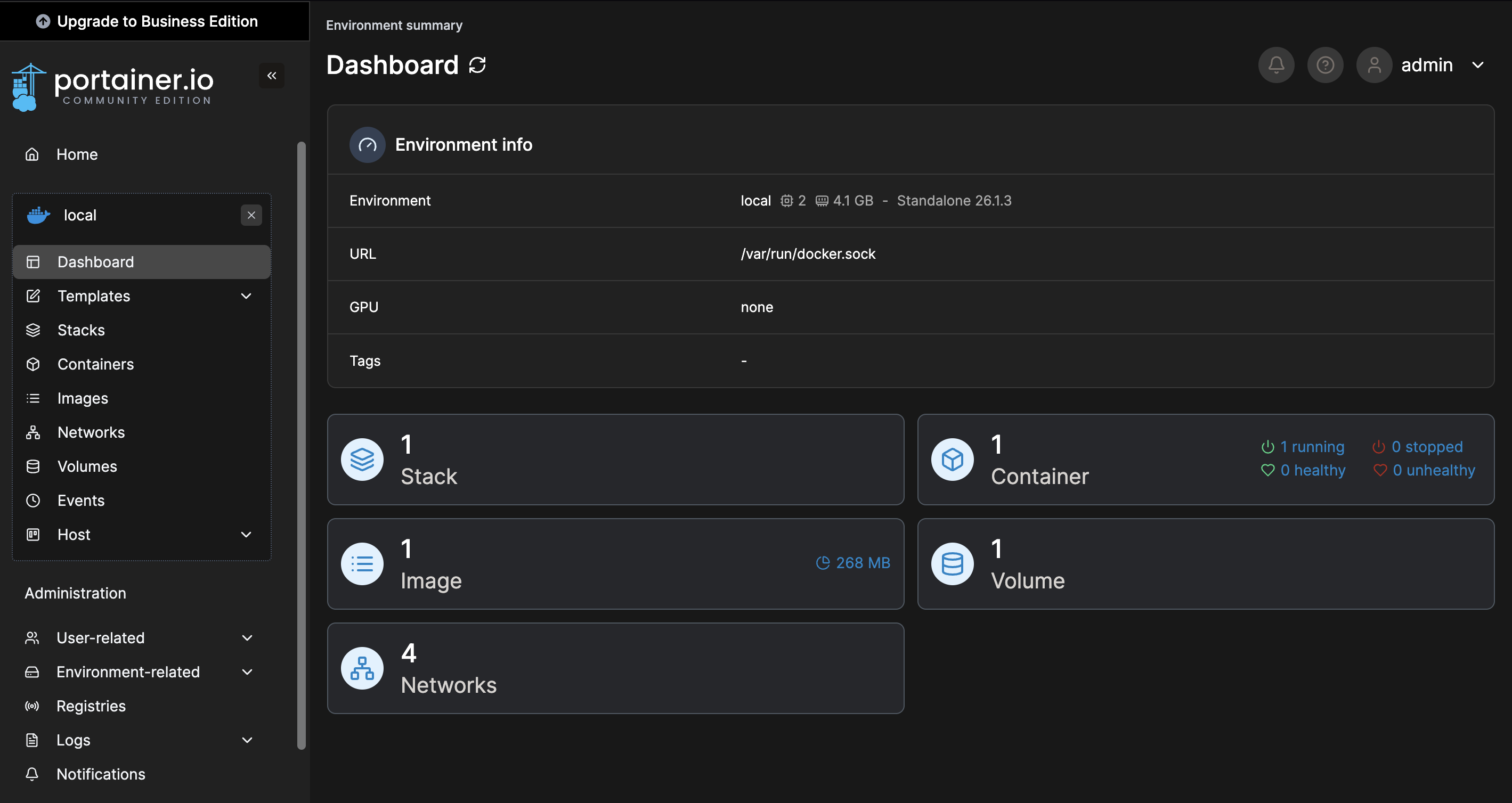 portainer-dashboard
